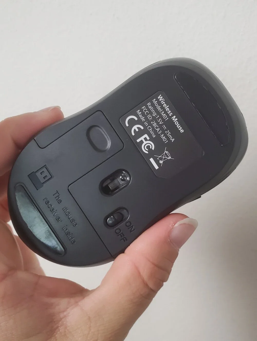 NEW Wireless Mouse Wisfox 2.4g Gray Blue Sleek Design